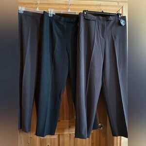 Ladies Counterpart size 16 NWT 3 pair dress pants black and brown